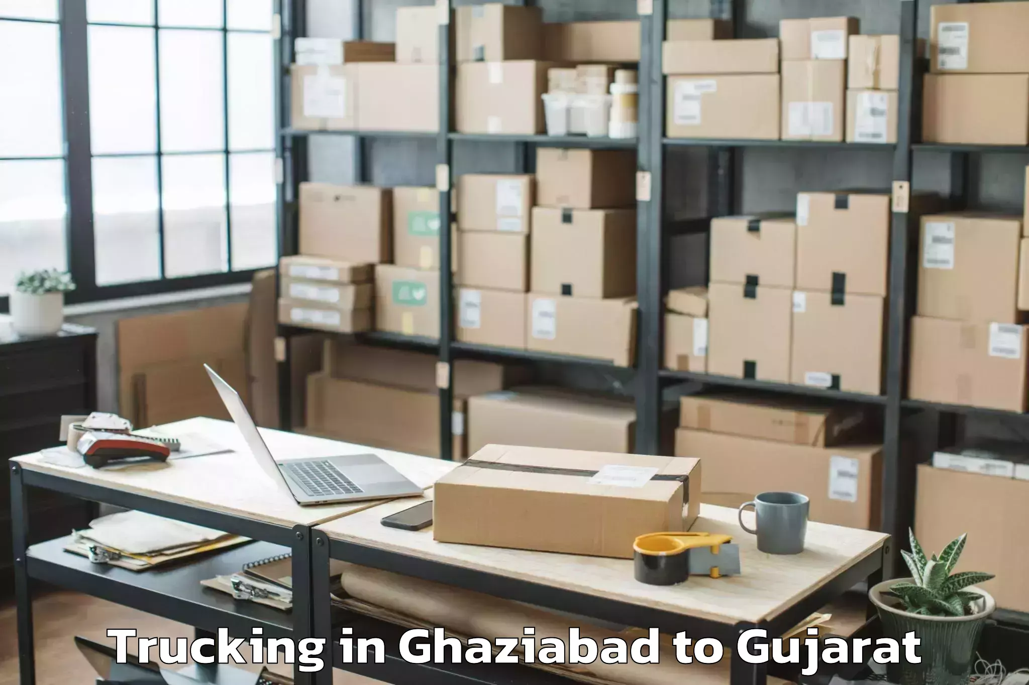 Book Ghaziabad to Dhanera Trucking